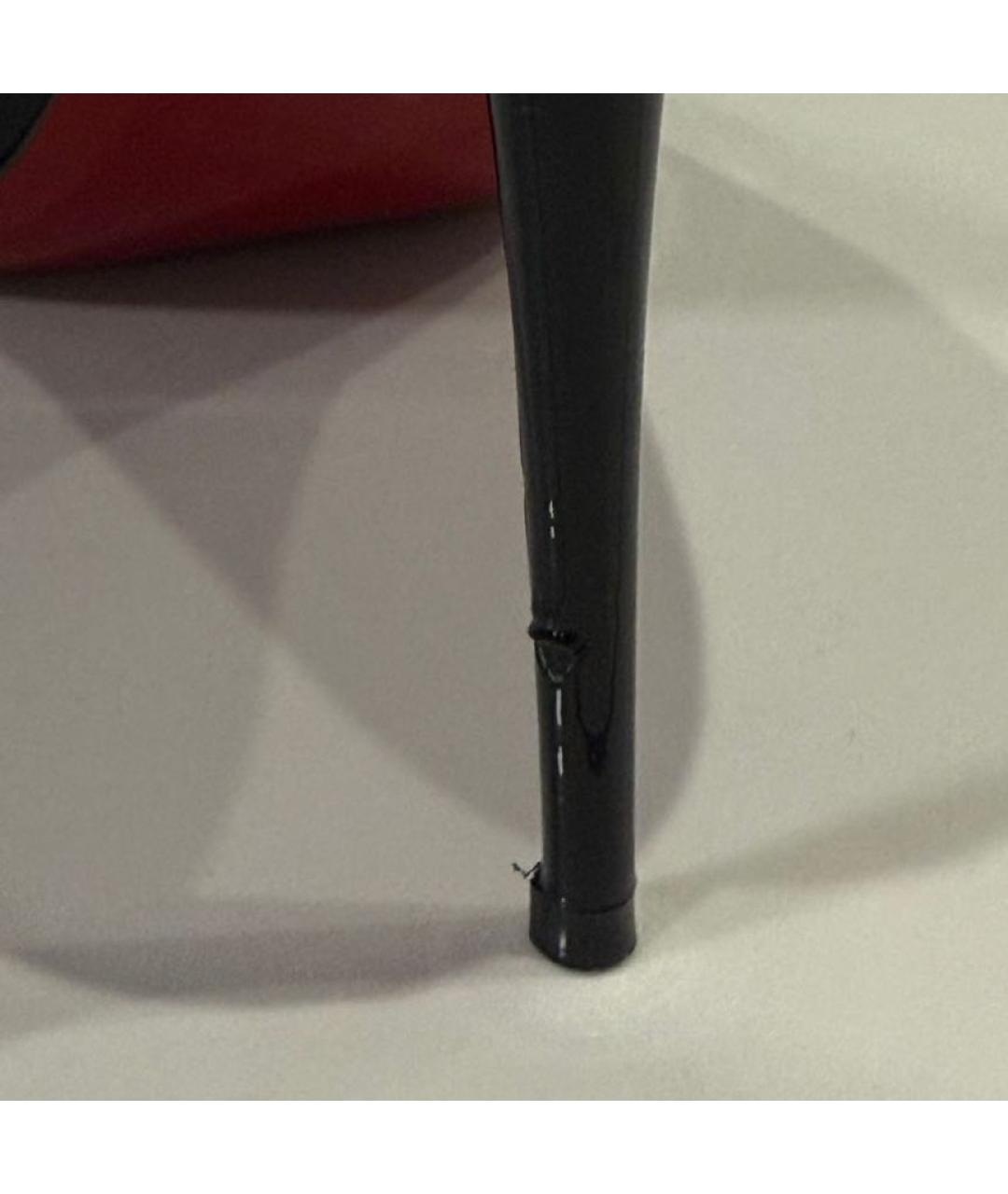 CHRISTIAN LOUBOUTIN Черные туфли из лакированной кожи, фото 5