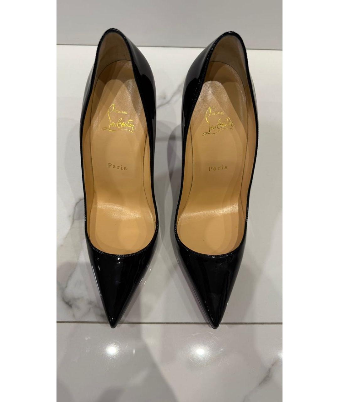 CHRISTIAN LOUBOUTIN Черные туфли из лакированной кожи, фото 3