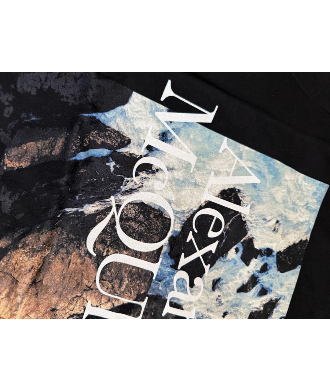 ALEXANDER MCQUEEN Черная хлопковая футболка, фото 3