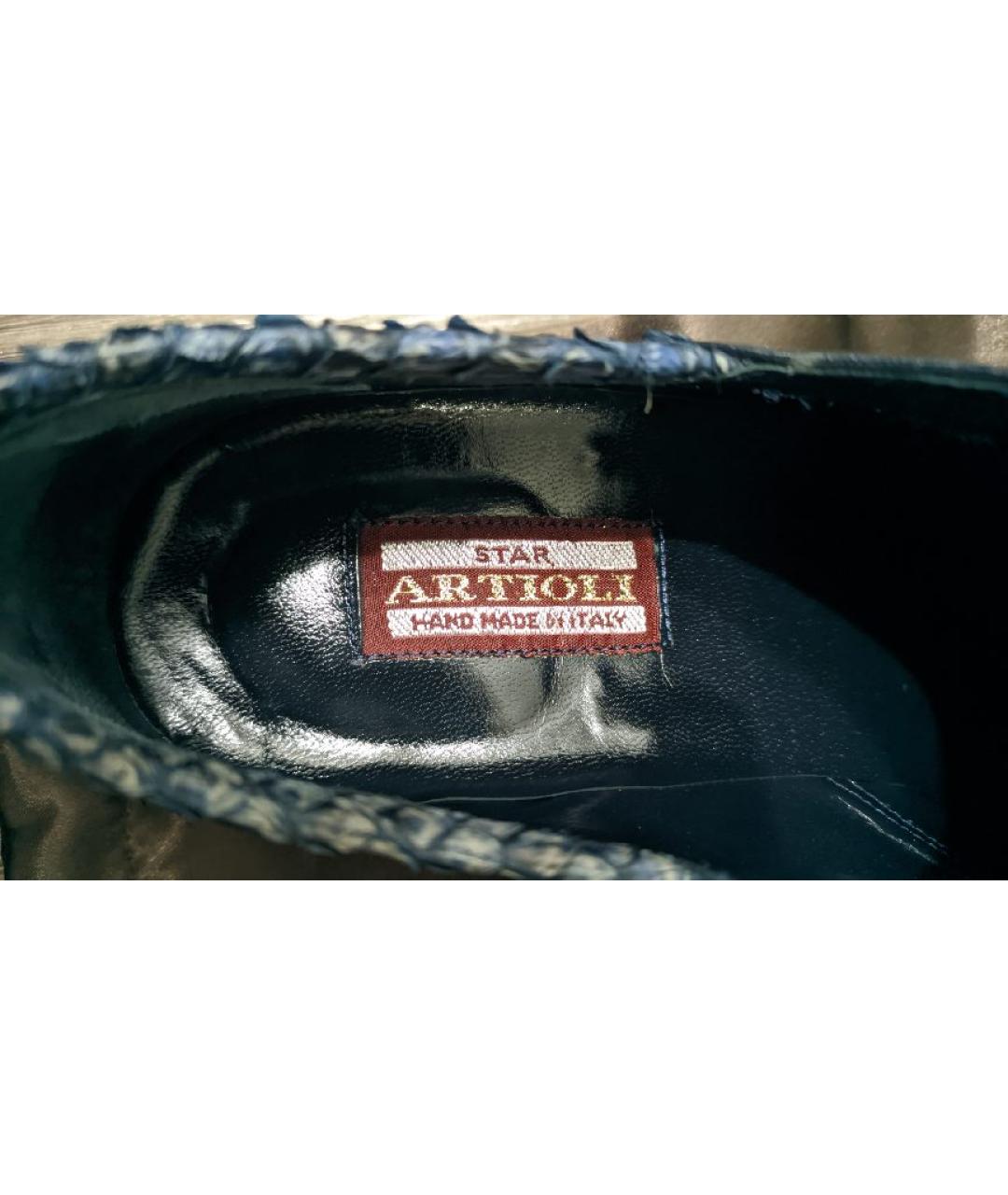 ARTIOLI Темно-синие кожаные туфли, фото 7