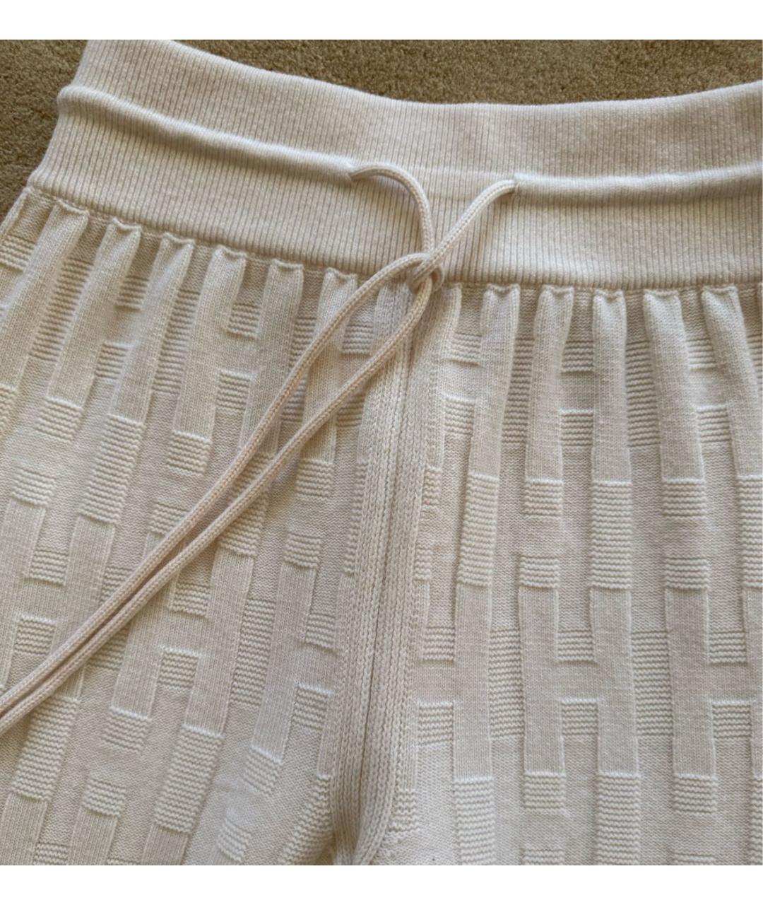 HERMES Белый шерстяной костюм с брюками, фото 7