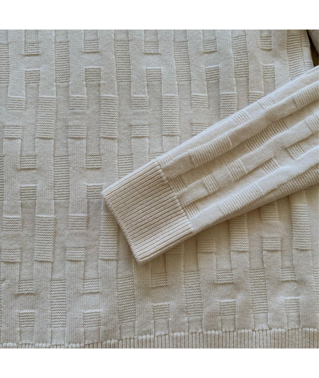 HERMES Белый шерстяной костюм с брюками, фото 4