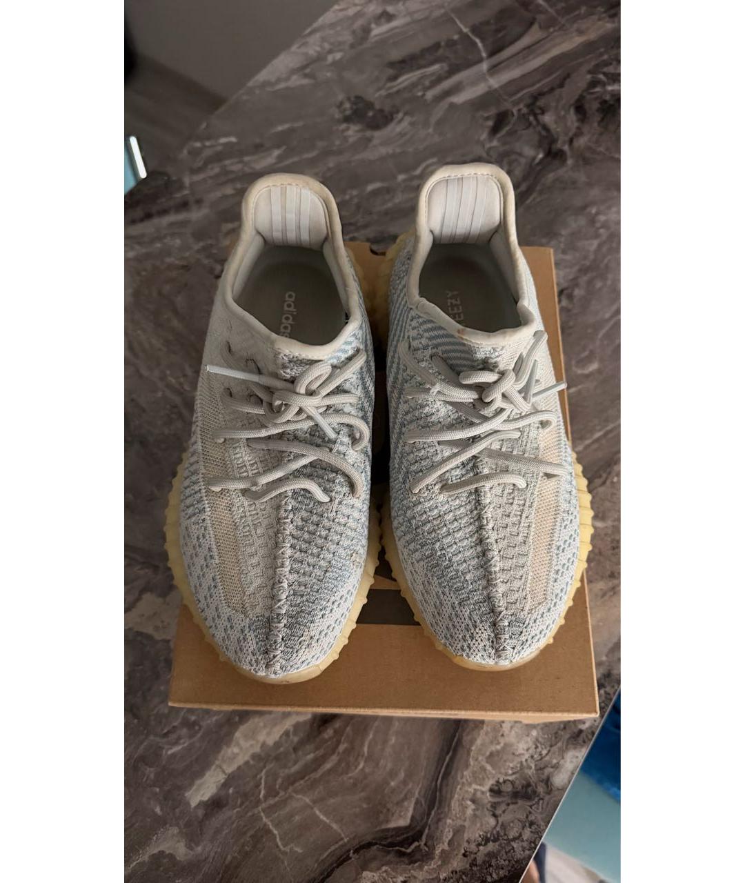 ADIDAS YEEZY Голубые текстильные кроссовки, фото 2