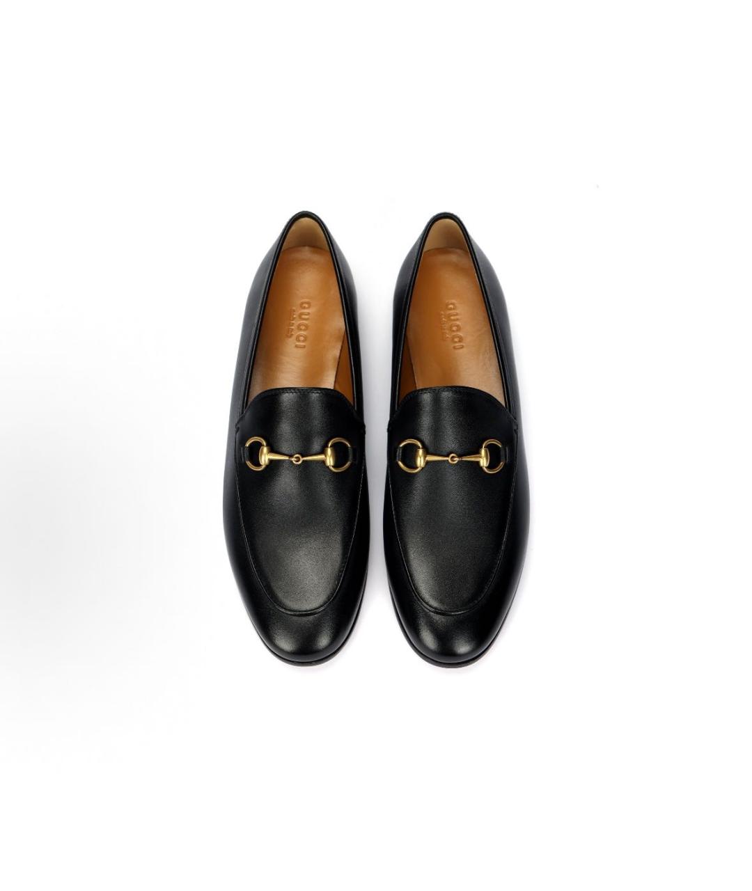 GUCCI Черные кожаные лоферы, фото 4