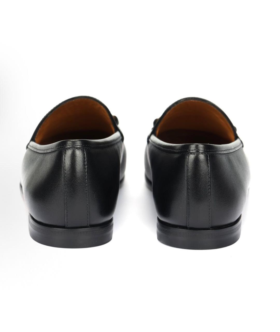 GUCCI Черные кожаные лоферы, фото 5