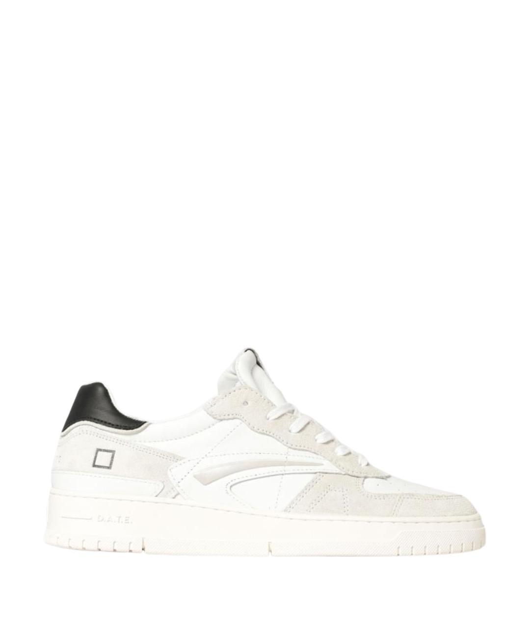 D.A.T.E. Белые кожаные низкие кроссовки / кеды, фото 1