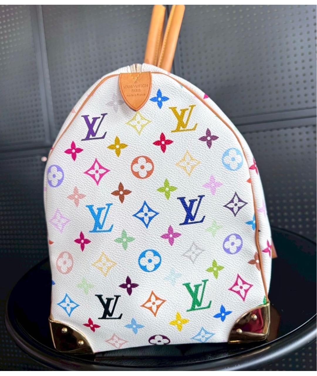 LOUIS VUITTON Белая дорожная/спортивная сумка, фото 4