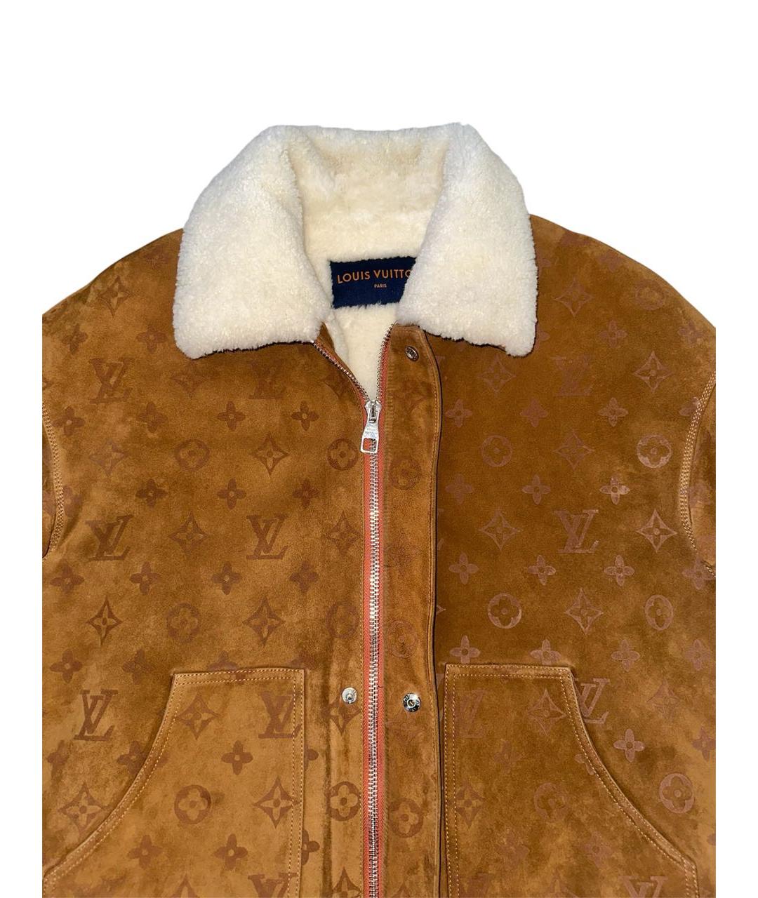 LOUIS VUITTON Коричневая меховая дубленка/шуба, фото 2