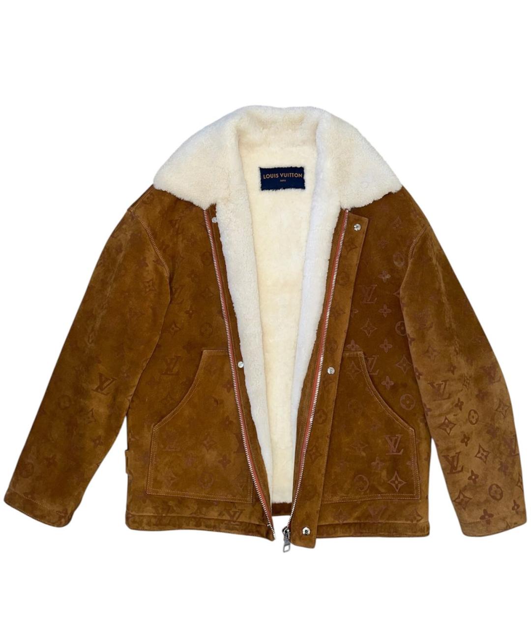 LOUIS VUITTON Коричневая меховая дубленка/шуба, фото 4