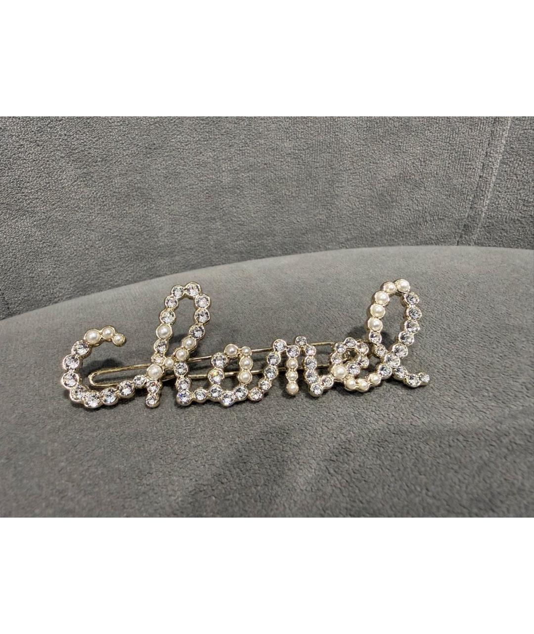 CHANEL Золотая заколка, фото 4