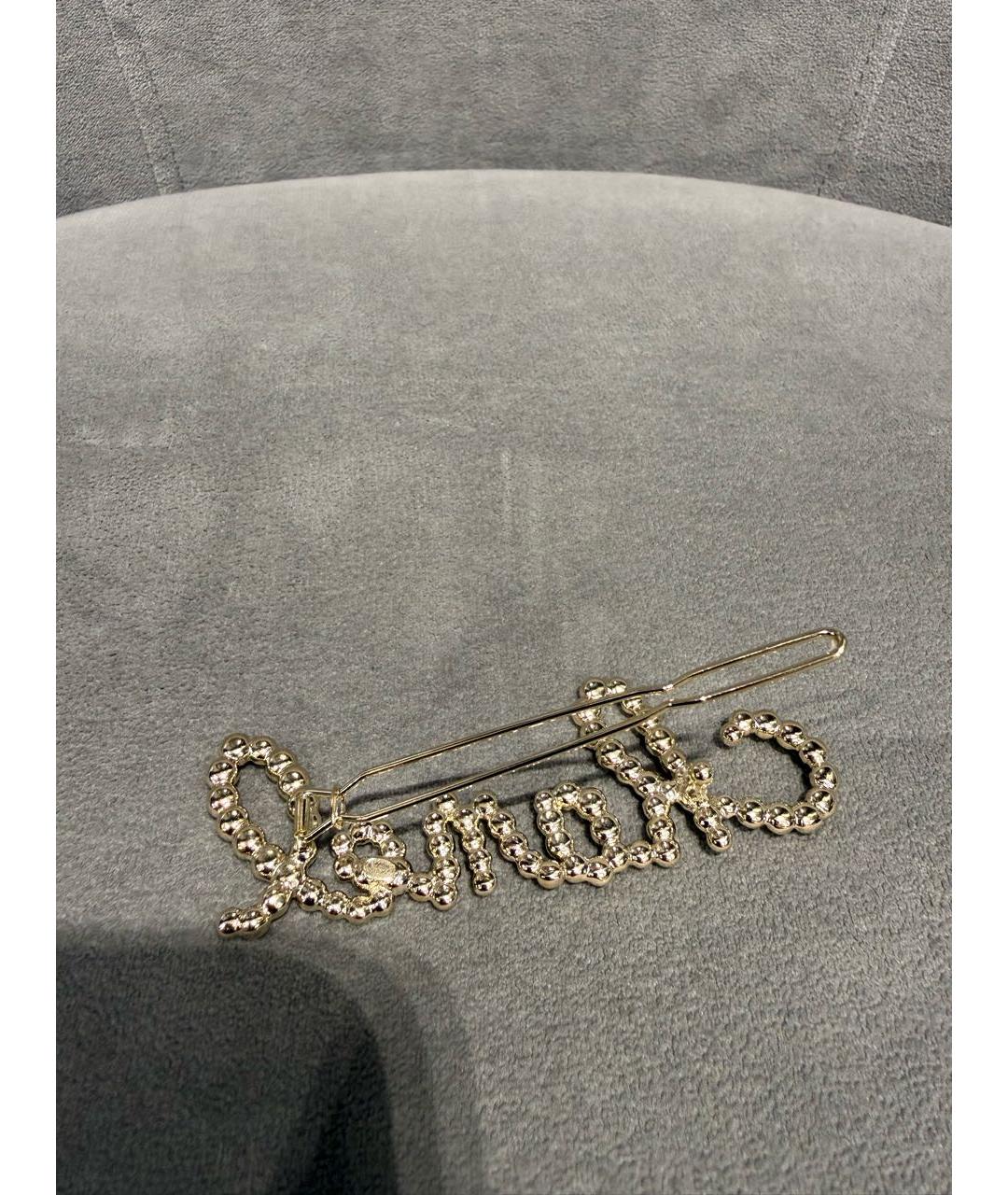 CHANEL Золотая заколка, фото 3