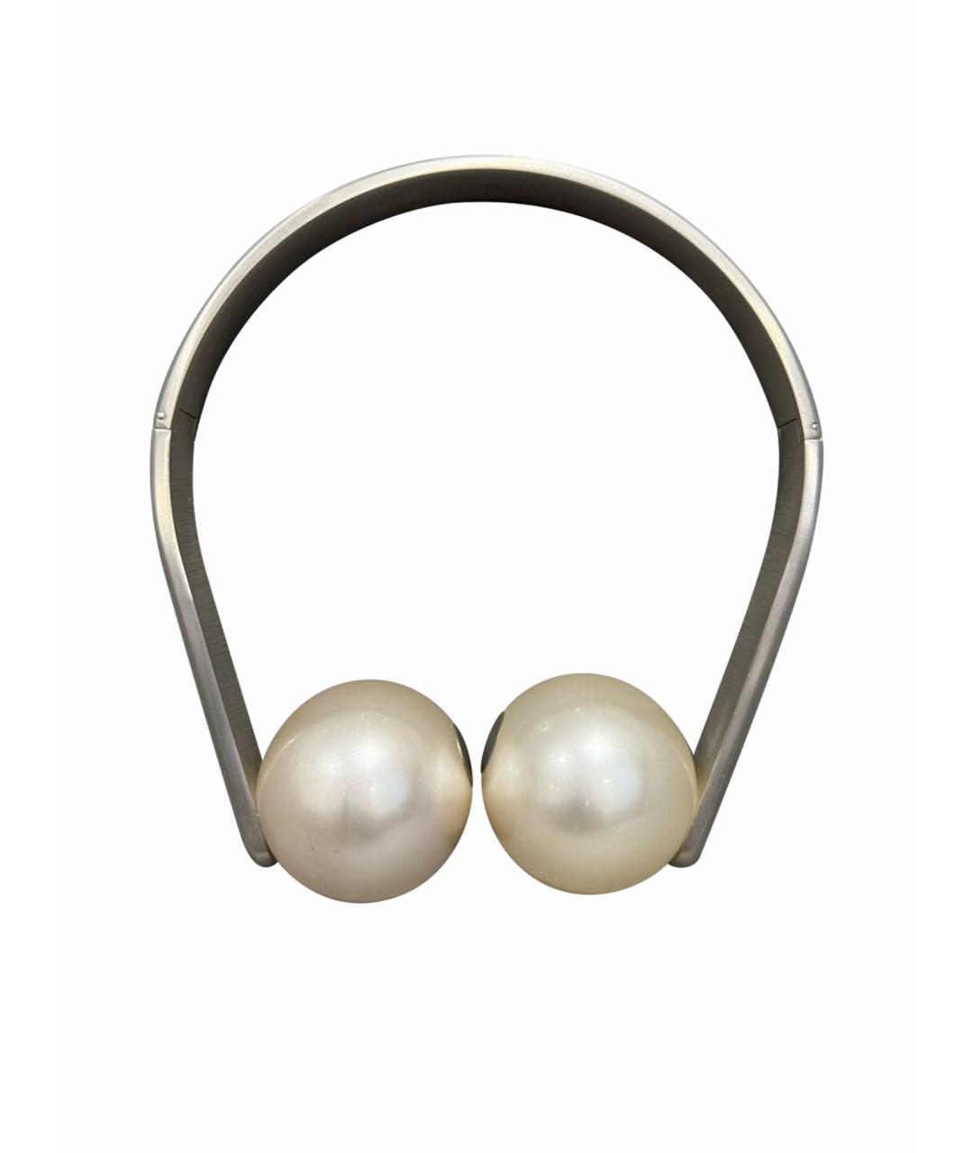 CHANEL Серебряное металлическое колье, фото 1