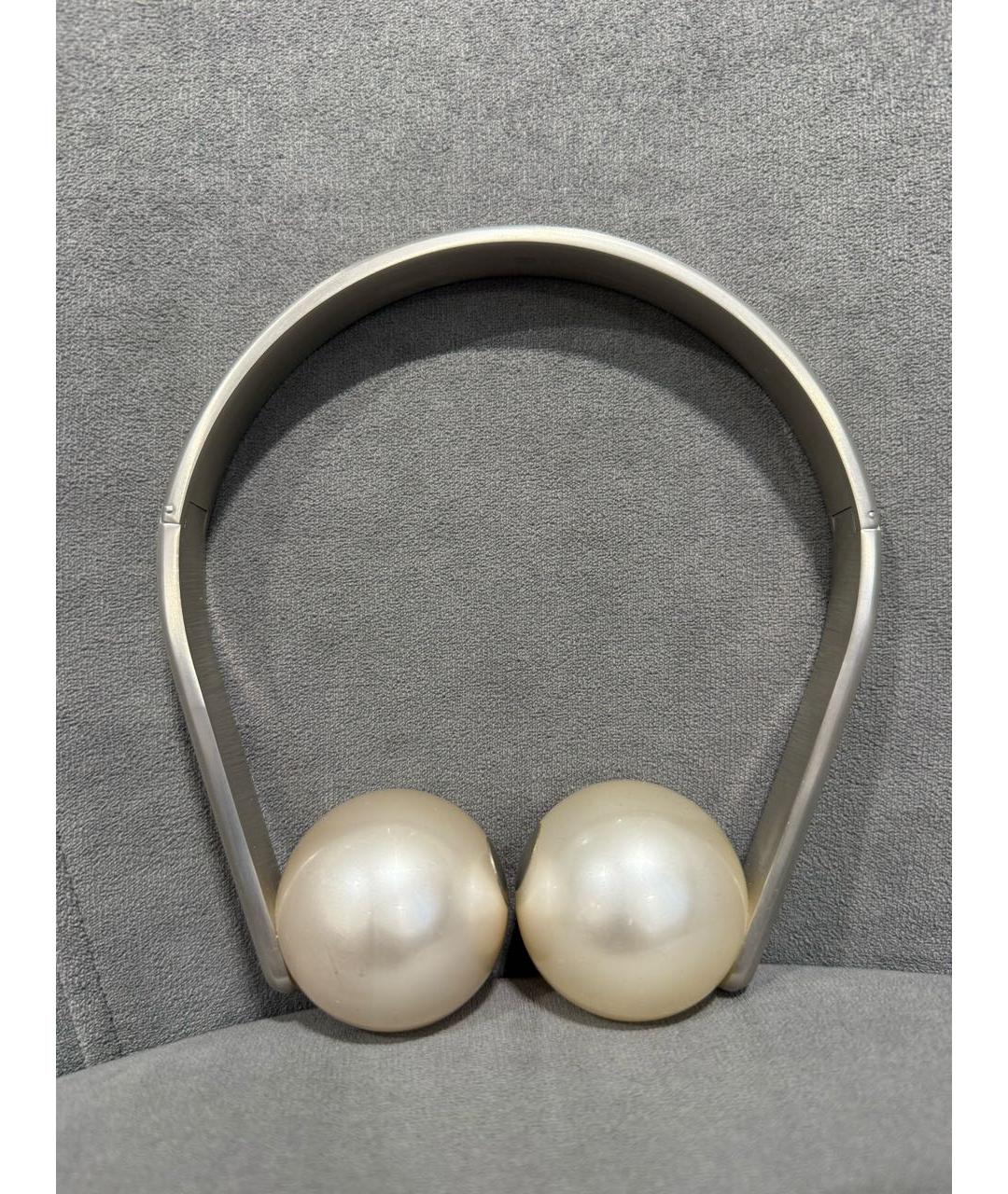 CHANEL Серебряное металлическое колье, фото 7