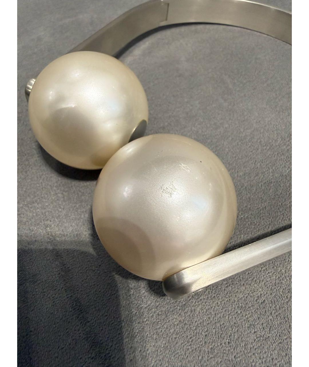 CHANEL Серебряное металлическое колье, фото 5