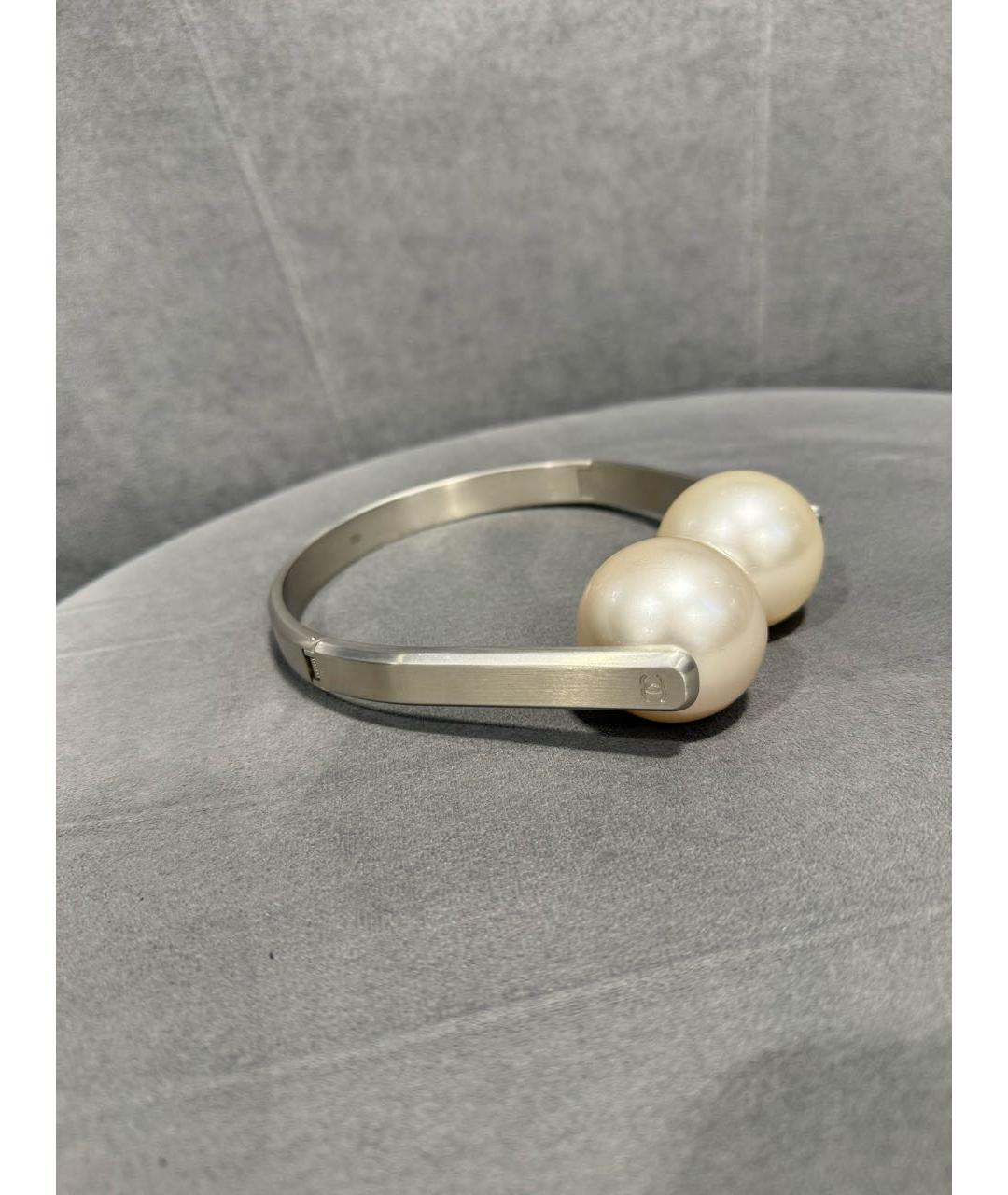 CHANEL Серебряное металлическое колье, фото 2