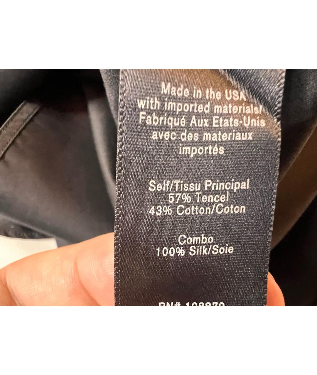 RAG & BONE Черная хлопковая рубашка, фото 5