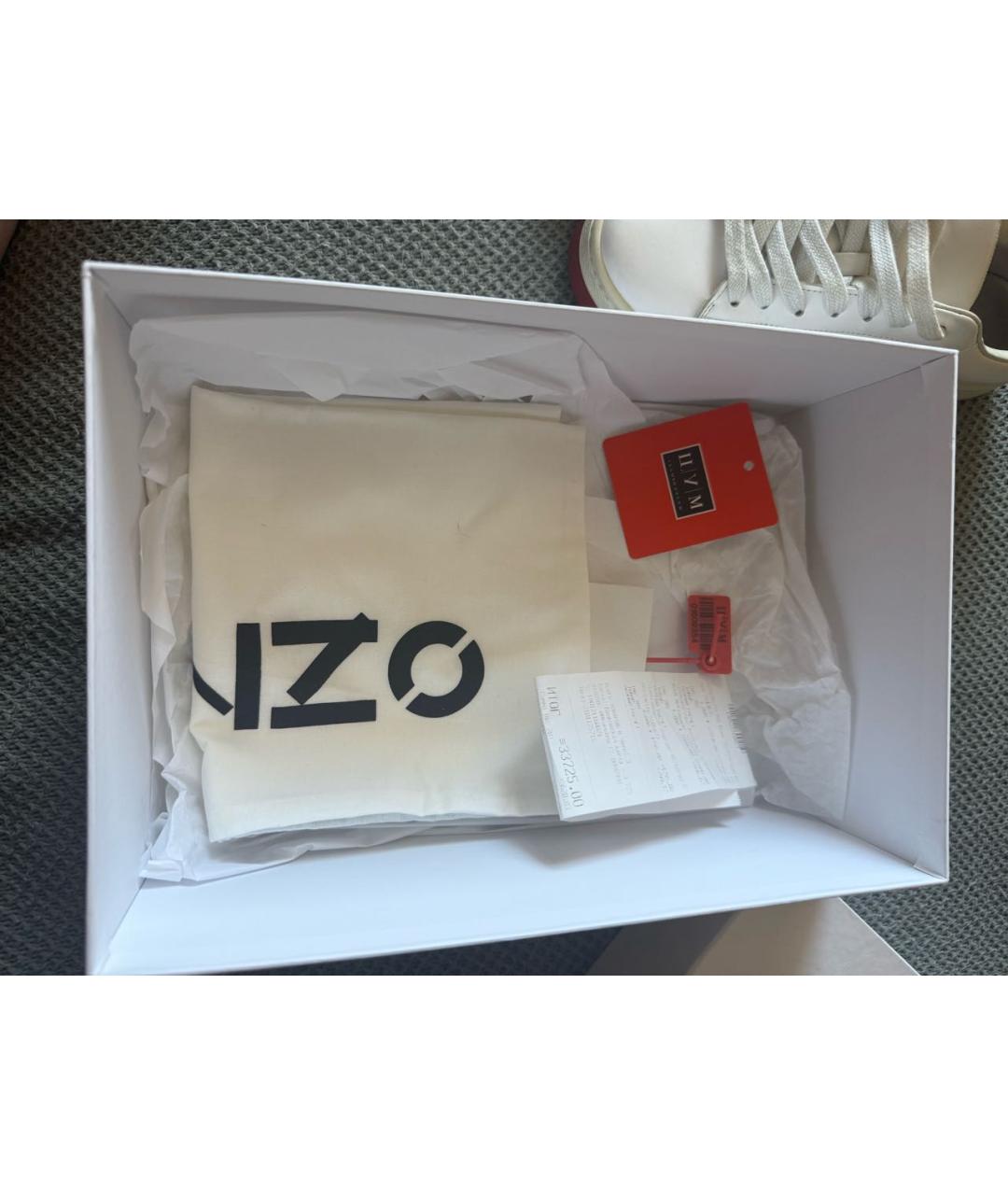 KENZO Мульти кожаные кеды, фото 6