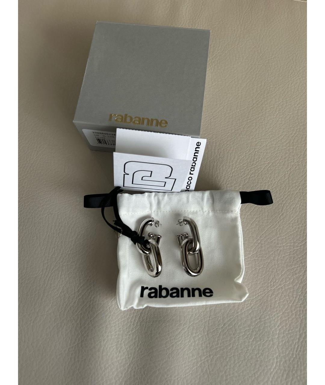 PACO RABANNE Серебряные серьги, фото 6