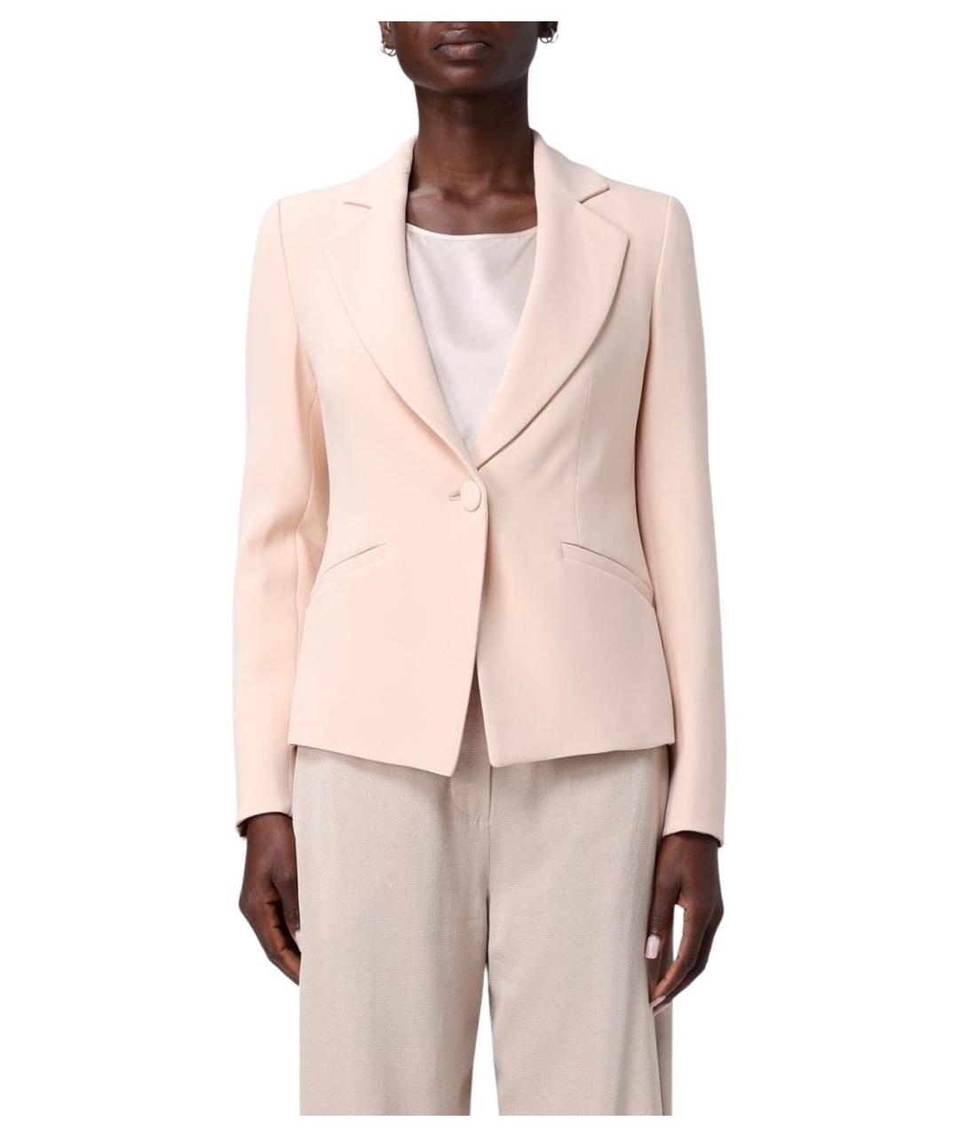 EMPORIO ARMANI Розовый вискозный жакет/пиджак, фото 1