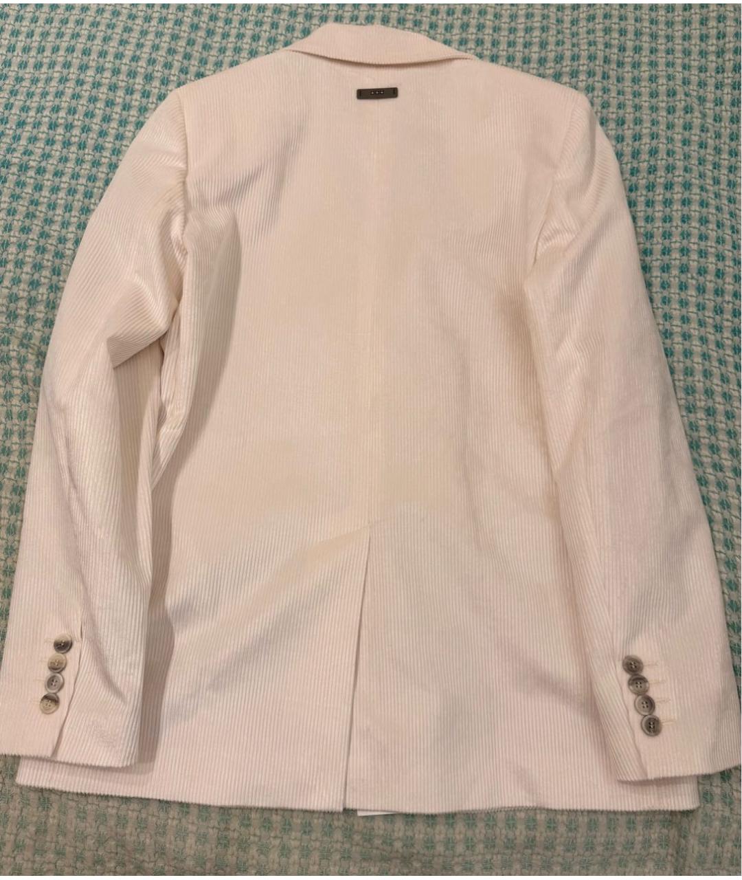 PESERICO Бежевый хлопковый жакет/пиджак, фото 5