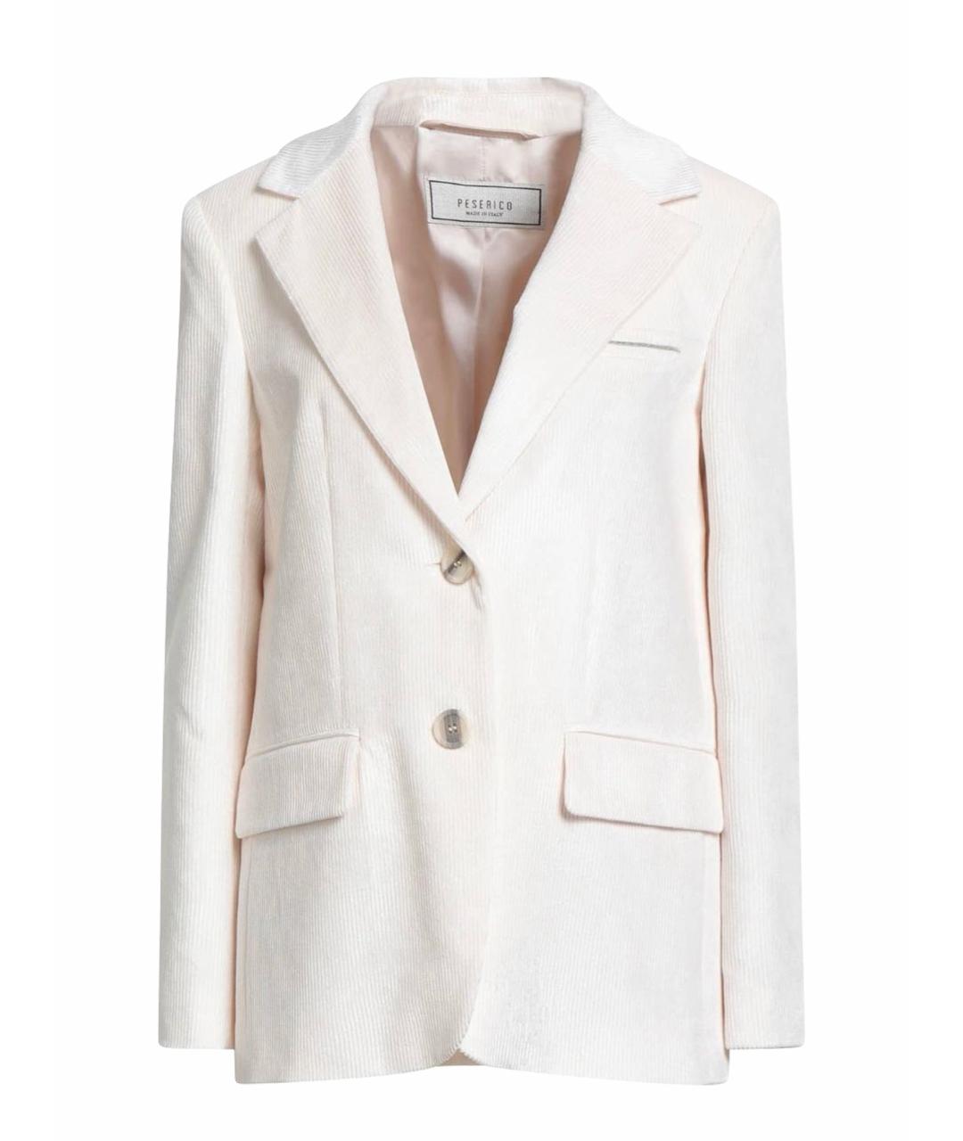 PESERICO Бежевый хлопковый жакет/пиджак, фото 1