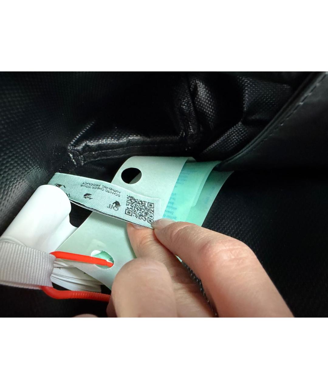 OFF-WHITE Черная синтетическая дорожная/спортивная сумка, фото 7