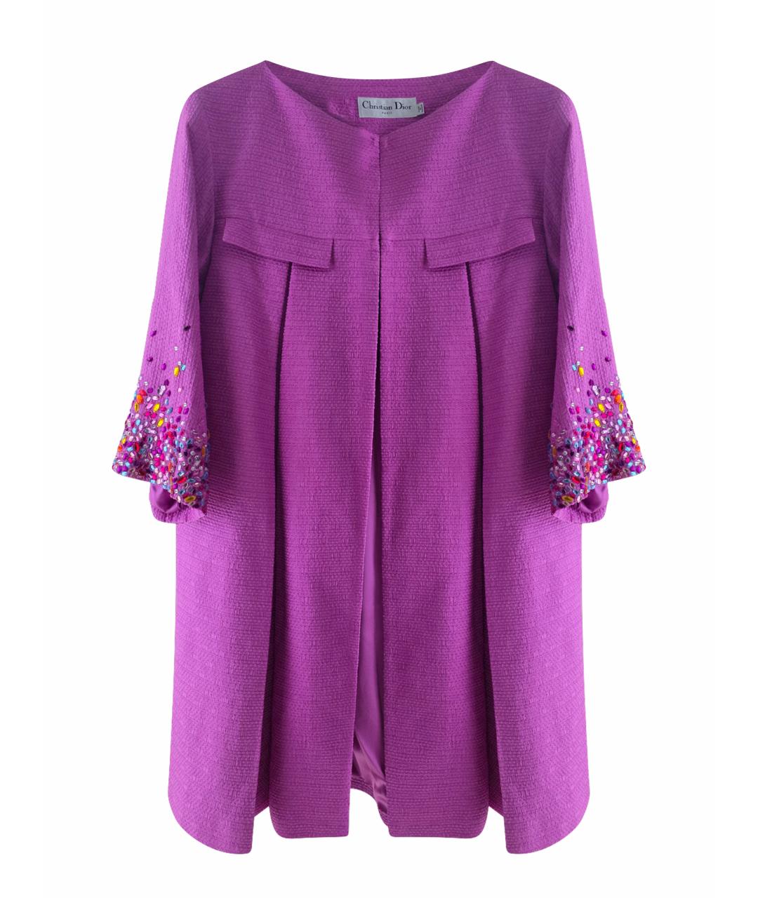 CHRISTIAN DIOR Розовое шелковое пальто, фото 1