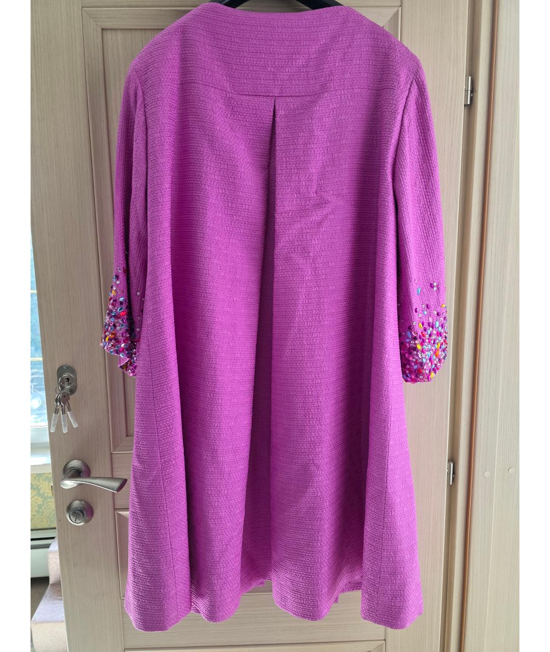 CHRISTIAN DIOR Розовое шелковое пальто, фото 2