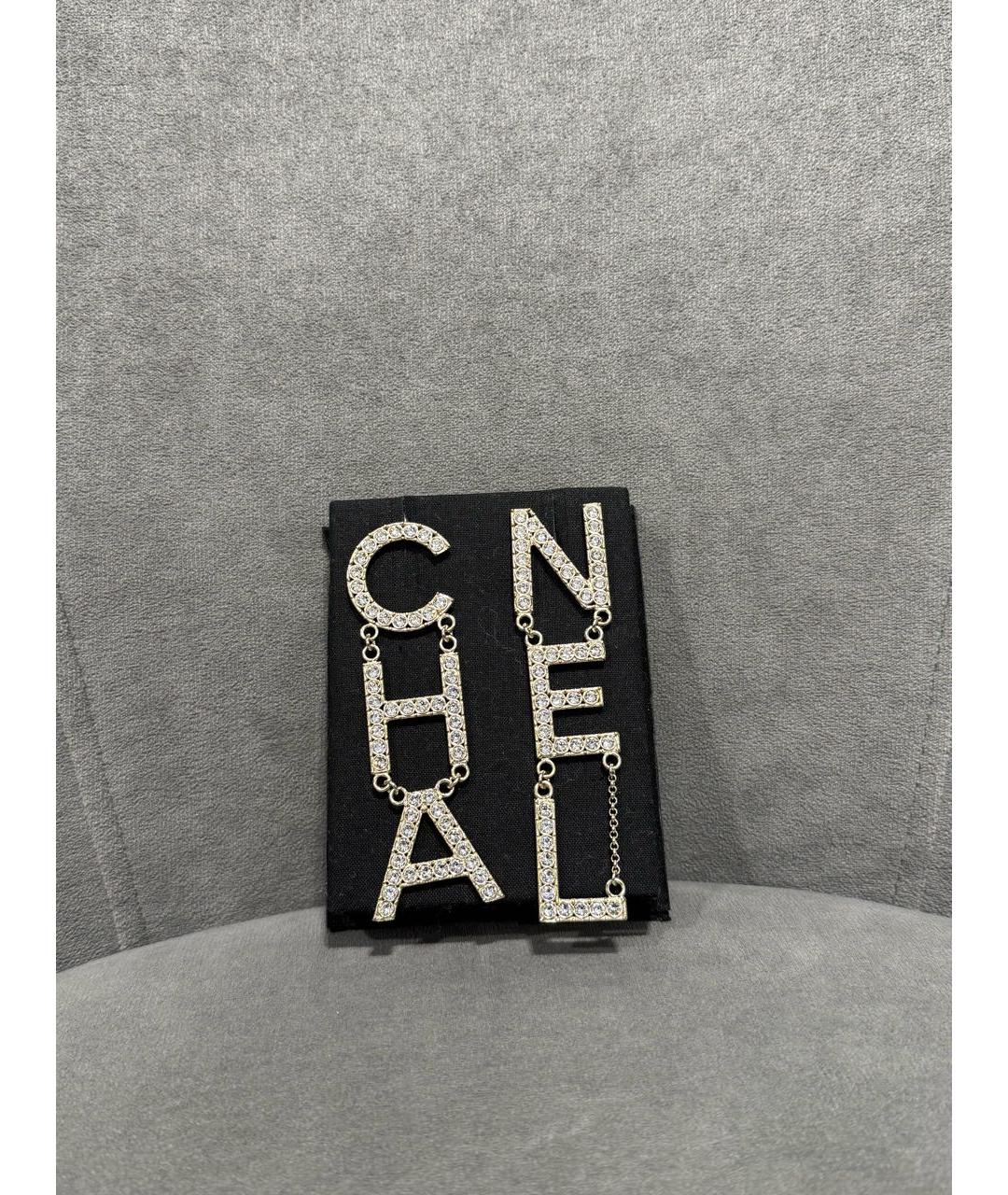 CHANEL Золотые металлические серьги, фото 2