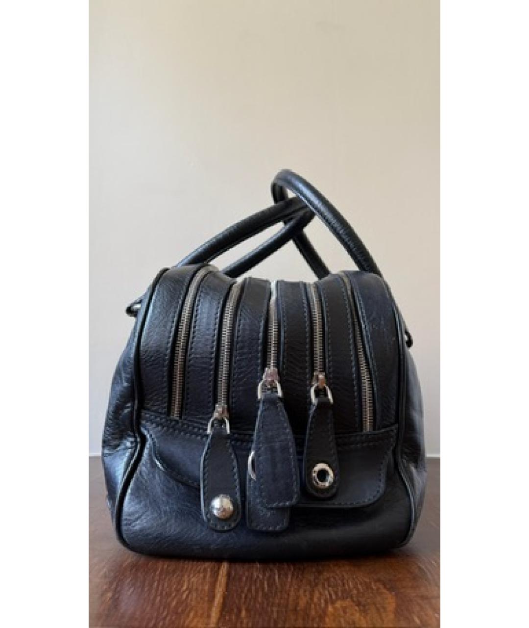 DOLCE&GABBANA Черная кожаная сумка тоут, фото 4