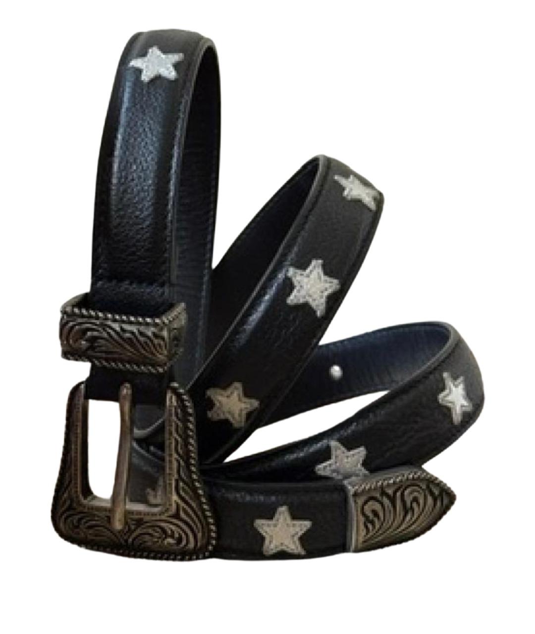 SAINT LAURENT Черный кожаный ремень, фото 7