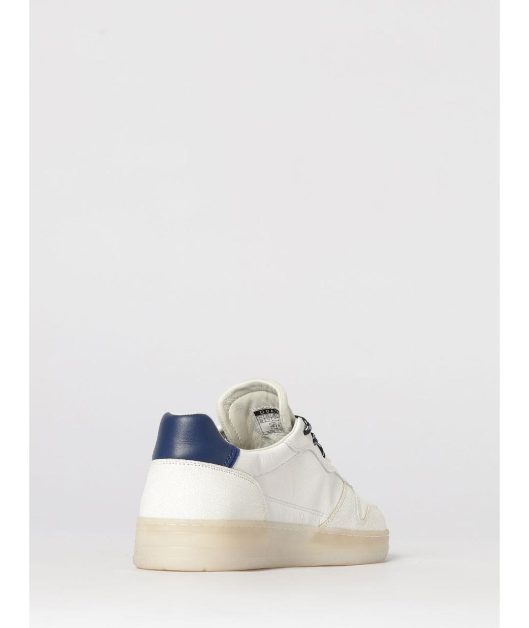 D.A.T.E. Белые кожаные низкие кроссовки / кеды, фото 3