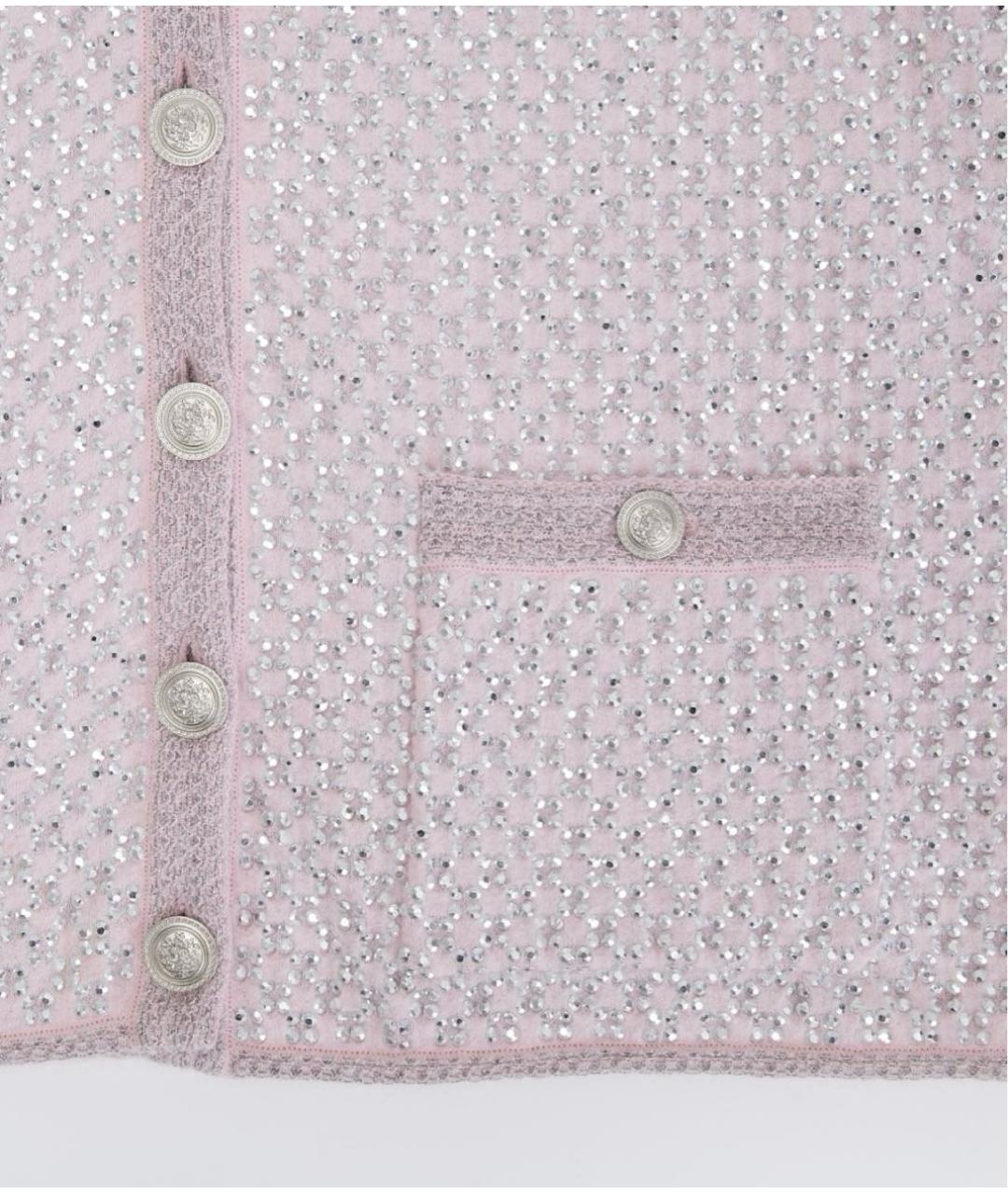 CHANEL Розовый шелковый кардиган, фото 4