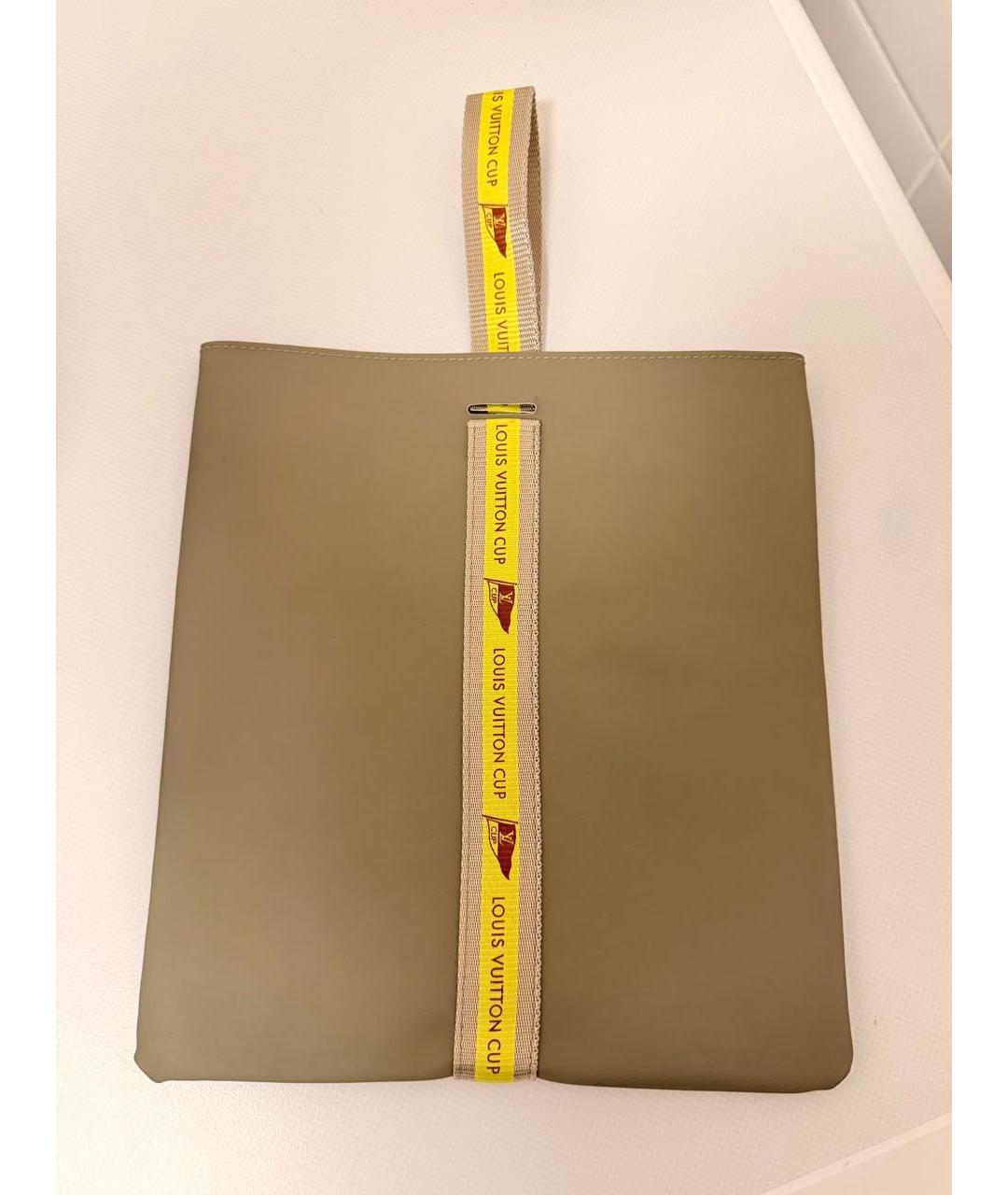 LOUIS VUITTON Хаки сумка с короткими ручками, фото 7