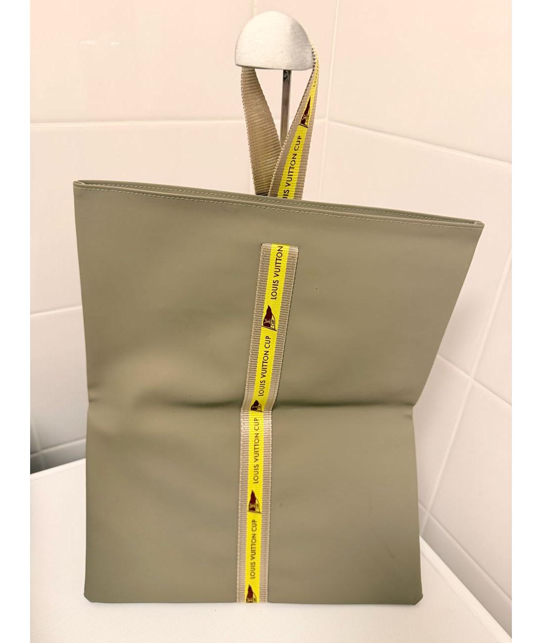LOUIS VUITTON Хаки сумка с короткими ручками, фото 2