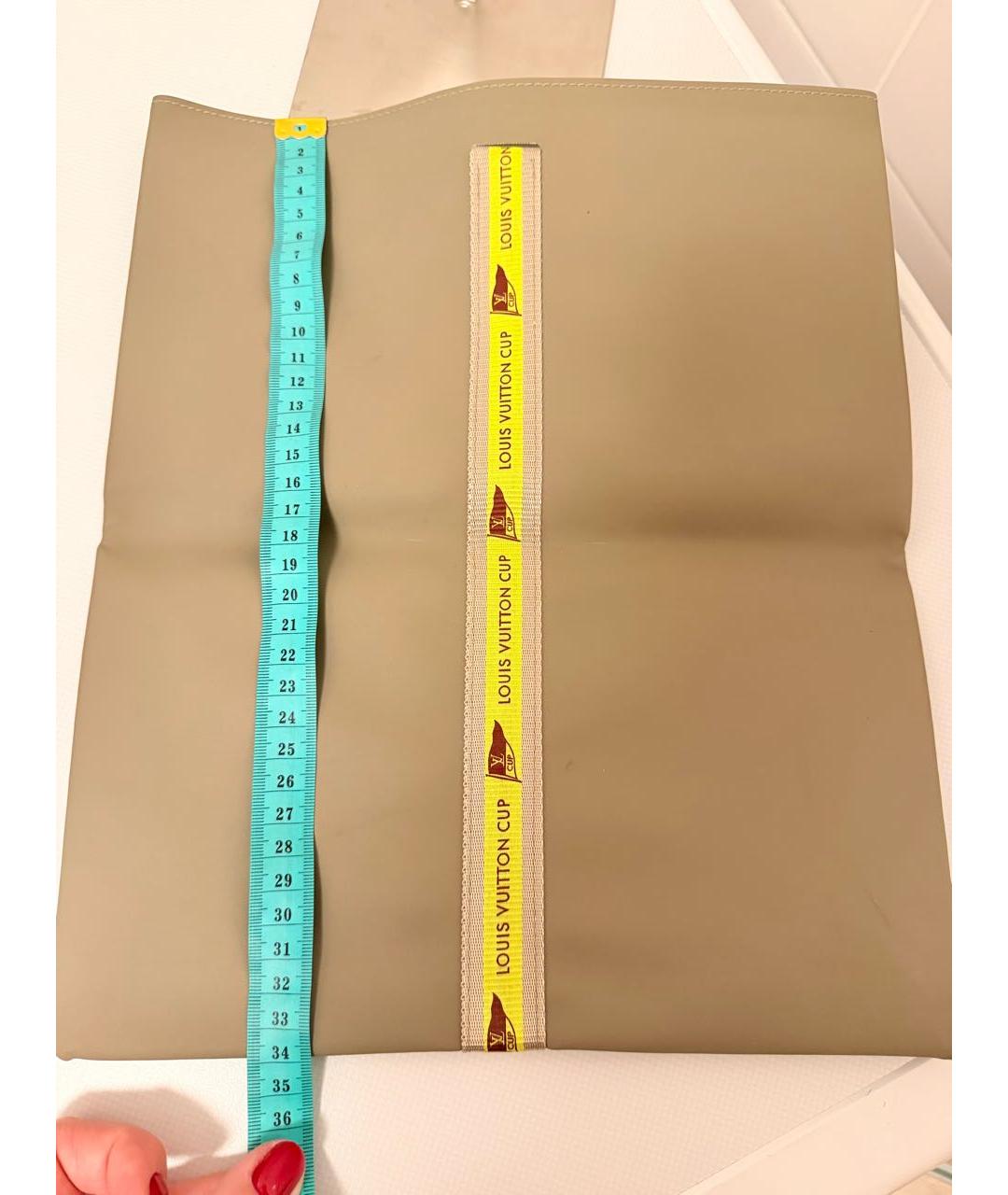 LOUIS VUITTON Хаки сумка с короткими ручками, фото 5