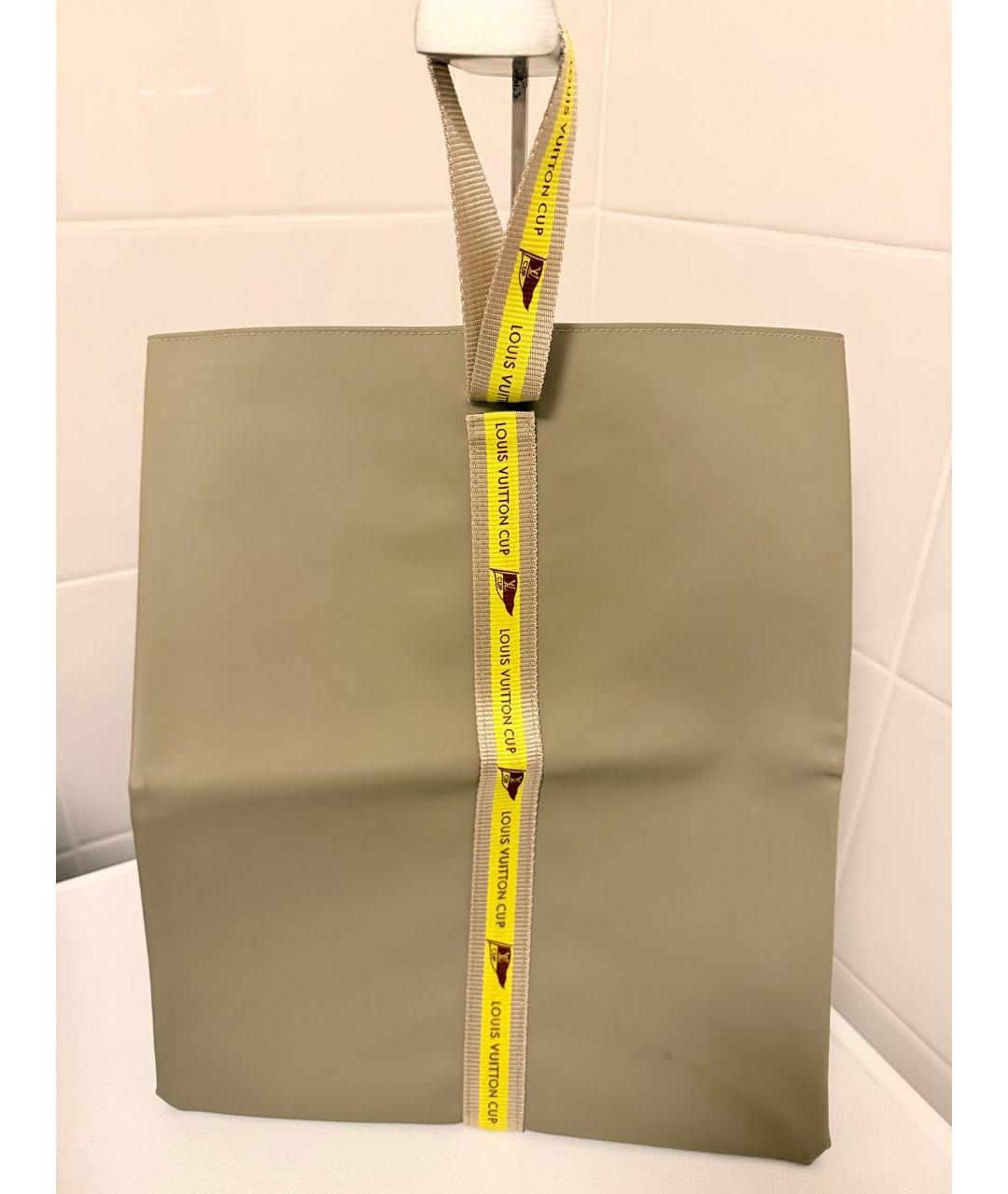 LOUIS VUITTON Хаки сумка с короткими ручками, фото 7