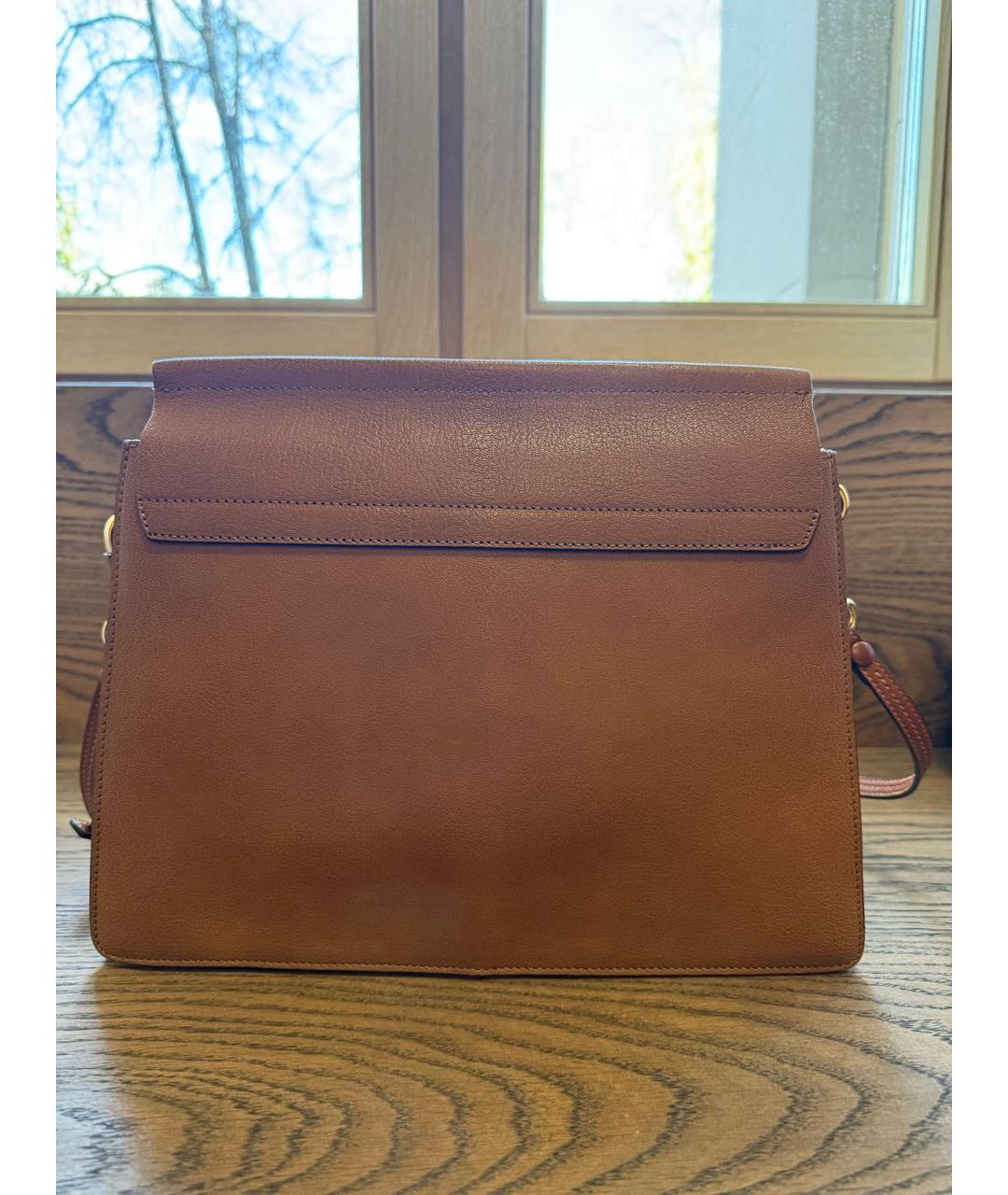 CHLOE Коричневая кожаная сумка через плечо, фото 3