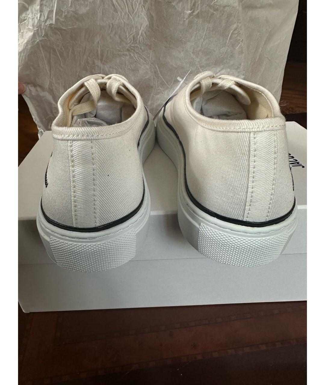 JACQUEMUS Белые текстильные кеды, фото 3