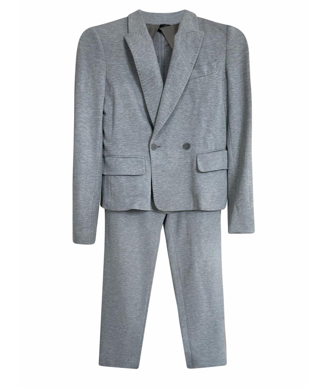 MAX MARA Серый вискозный костюм с брюками, фото 1