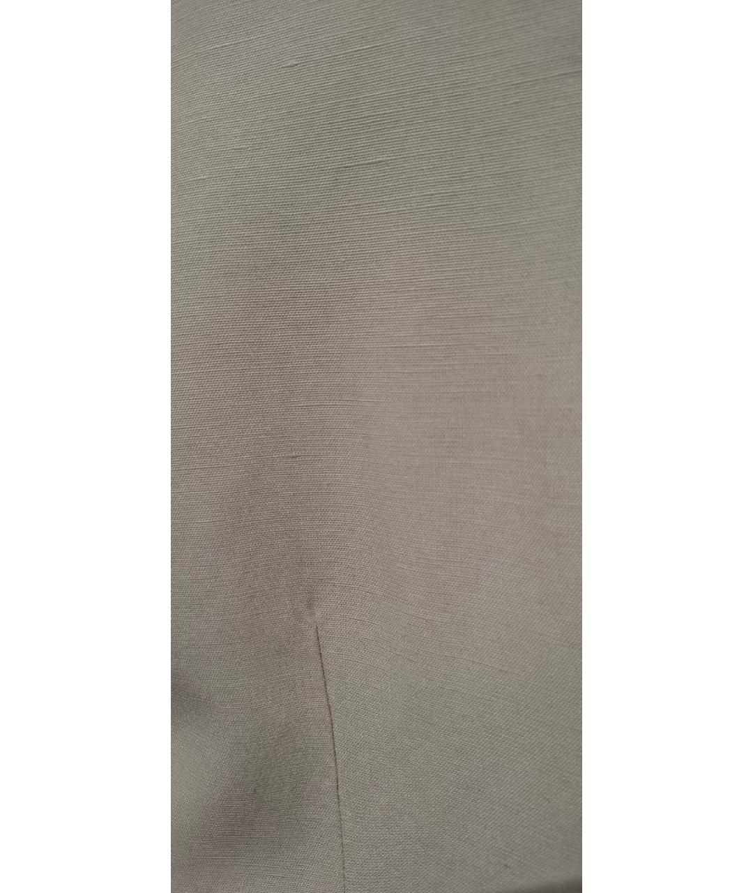 LIVIANA CONTI Бежевый вискозный костюм с брюками, фото 4