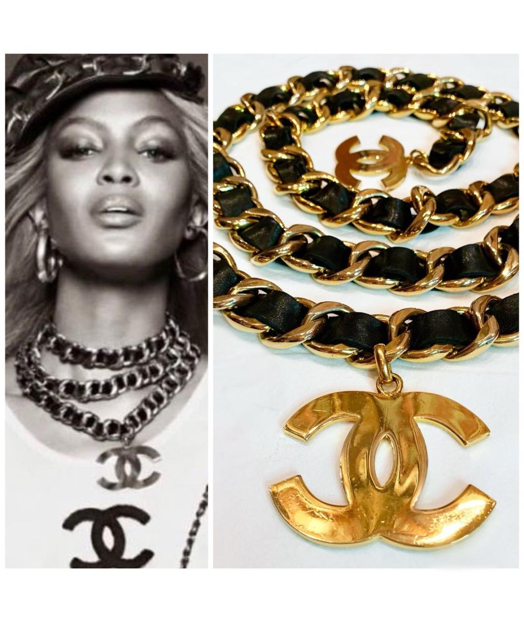 CHANEL Черный кожаный ремень, фото 2