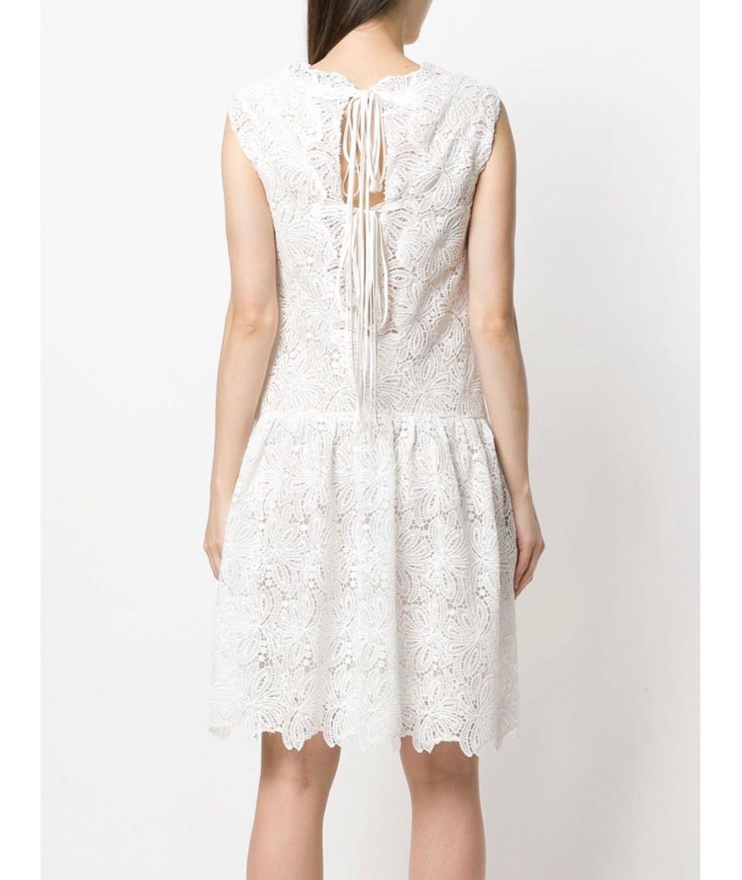 ERMANNO SCERVINO Белое полиэстеровое повседневное платье, фото 4