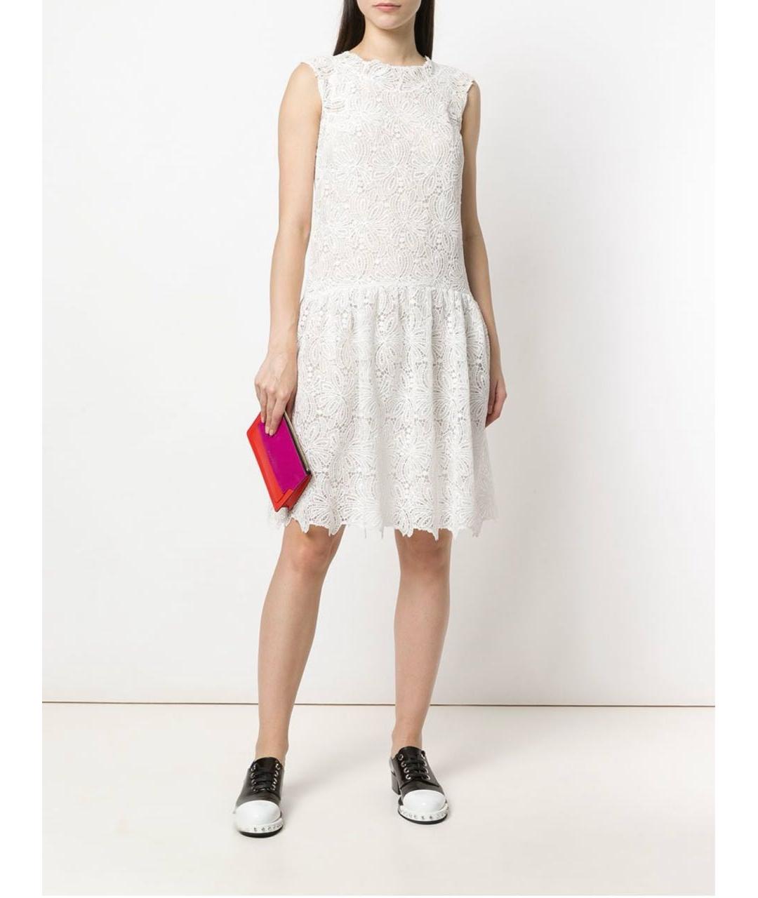 ERMANNO SCERVINO Белое полиэстеровое повседневное платье, фото 2