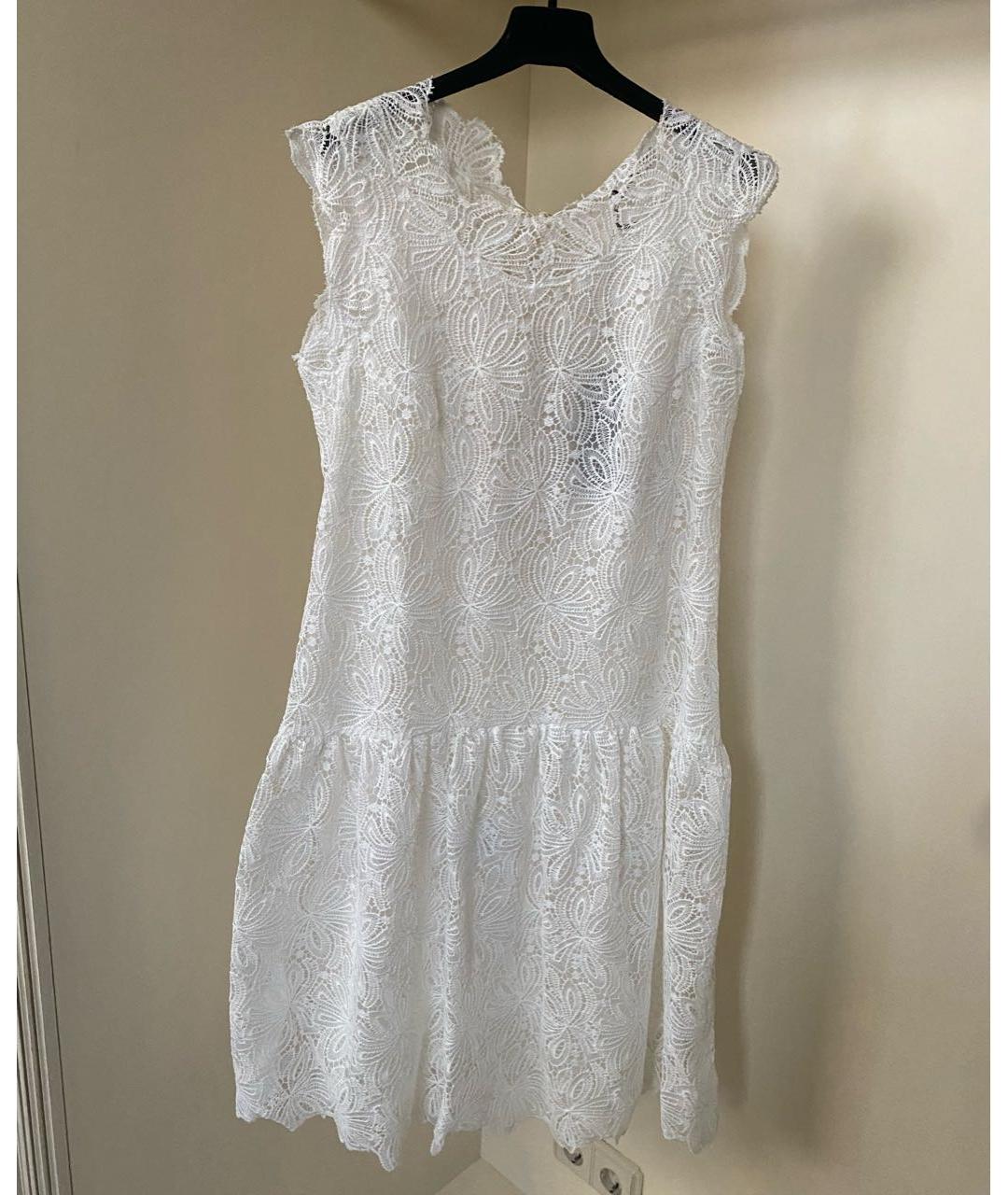 ERMANNO SCERVINO Белое полиэстеровое повседневное платье, фото 5