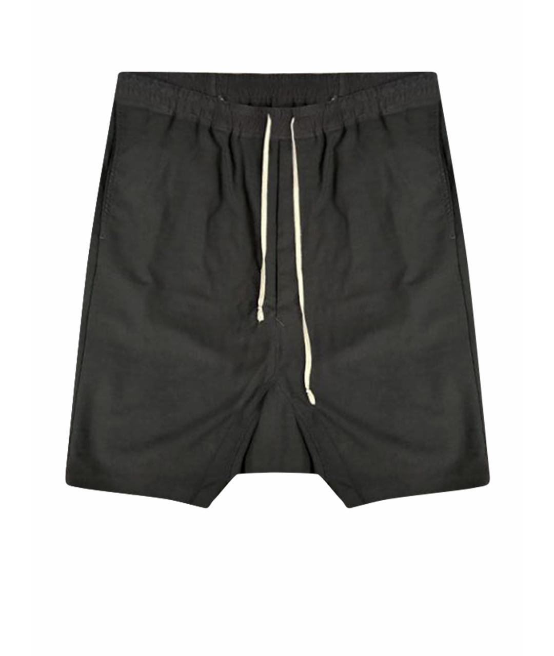 RICK OWENS Черные полиэстеровые шорты, фото 1