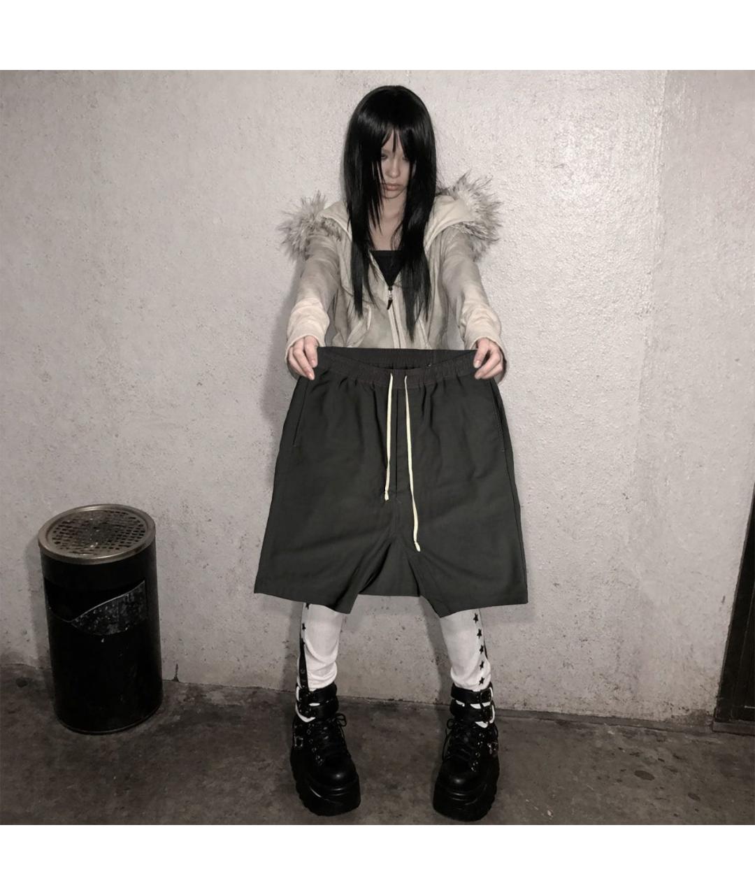 RICK OWENS Черные полиэстеровые шорты, фото 6