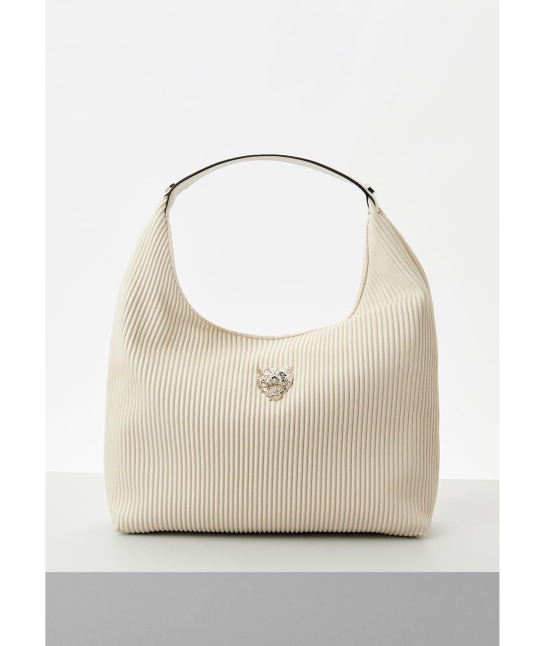 PHILIPP PLEIN Белая кожаная сумка через плечо, фото 5