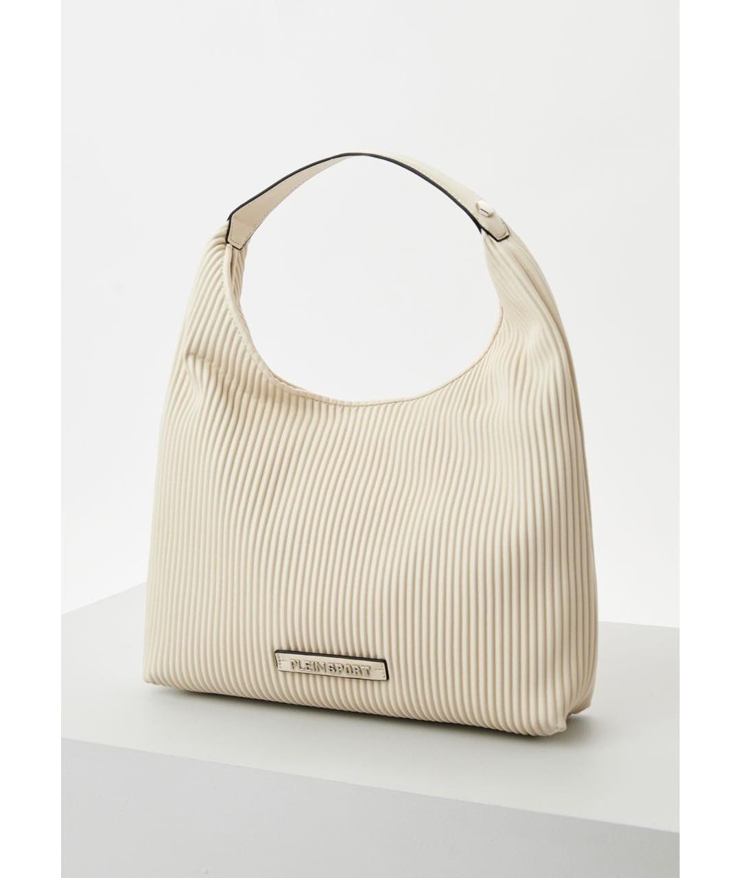 PHILIPP PLEIN Белая кожаная сумка через плечо, фото 3