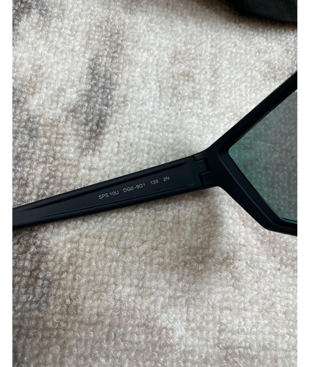 PRADA Черные пластиковые солнцезащитные очки, фото 4